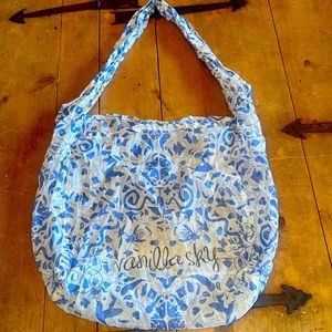 Vanilla Sky Extra Large Gauze Shopper Tote